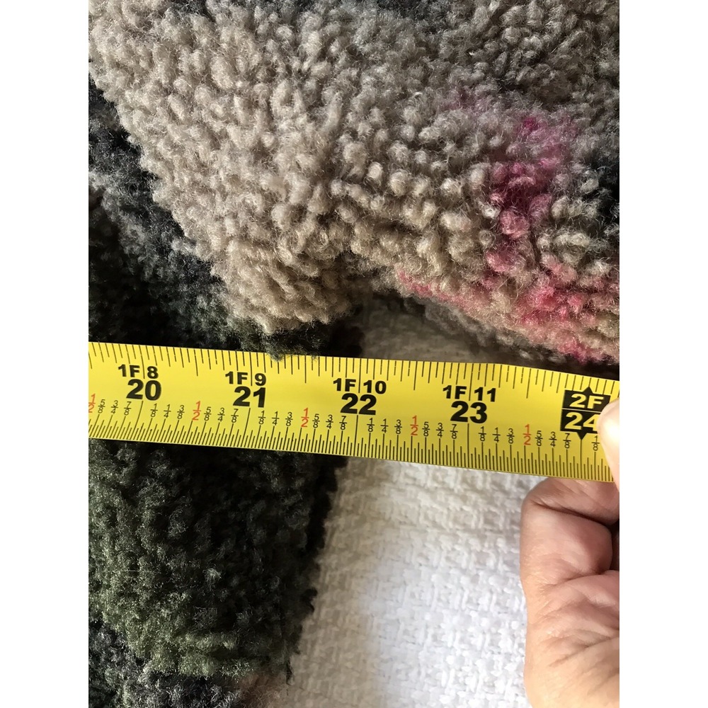 JOY LAB Women's 1/4 Zip Sherpa Pullover Sweatshirt Camo Print  Size M Medium - Picture 11 of 12